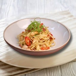 Stir Fried Bacon with Garlic & Chili