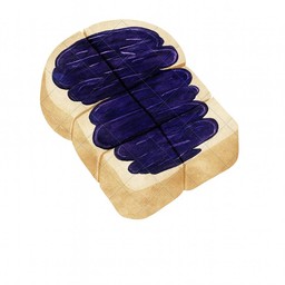 ปังปิ้งแยมบลูเบอร์รี่