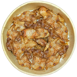 ข้าวหน้าหมูพริกไทยดำ (สามชั้น)