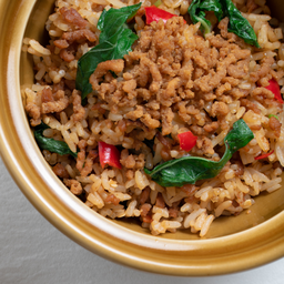 ข้าวผัดกะเพราโปรตีน