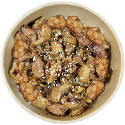 ข้าวหน้าไก่เทอริยากิ (สะโพก)