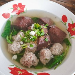 ต้มจืดเลือดหมู ตำลึง หมูสับ