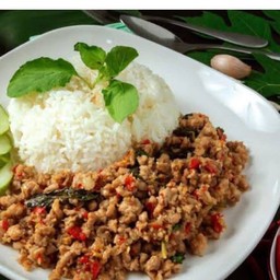 ข้าวกระเพราหมูสับ