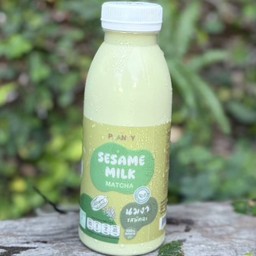 Sesame milk matcha (งาดำ100%)