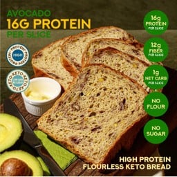 15g HIGH-PROTEIN AVOCADO TRAIL MIX FLOURLESS BREAD