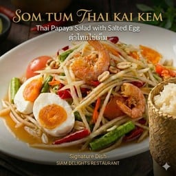 ตำไทยไข่เค็ม