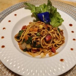 สปาเก็ตตี้ซอสหมู