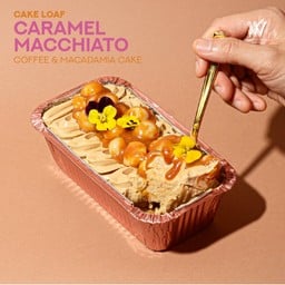 CARAMEL MACCHIATO Coffee Macadamia Loaf Cake