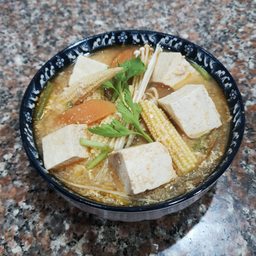 สุกี้น้ำมังสวิรัติ (ใส่เต้าหู้ขาว)