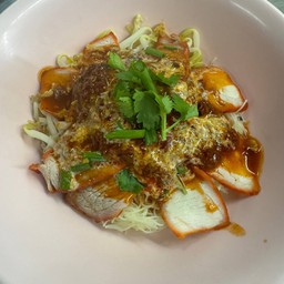 เส้นหมี่ขาวหมูแดง ต้มยำแห้ง
