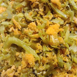 ผักกาดดองผัดไข่