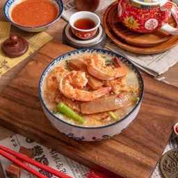 สุกี้น้ำหมึกกรอบ+กุ้ง