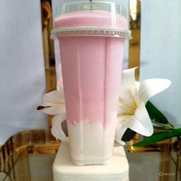 มะพร้าวนมสด + นมชมพูปั่น