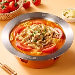 เนื้อวัวสไลซ์ซุปมะเขือเทศ