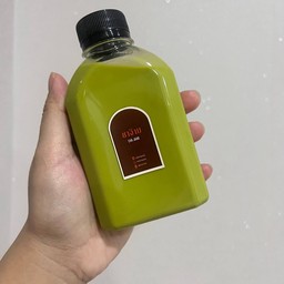 ชาเขียว หอม กล่อมกลม 220ml. (แบบขวด) ( หวานปกติ สูตรทำสำเร็จแล้ว )