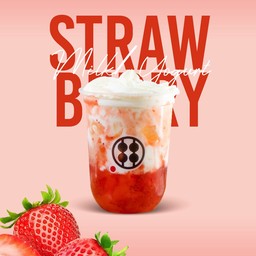 เครื่องดื่มวาราบิโมจิสตอเบอร์รี่นม ไซส์เล็ก (12 oz)