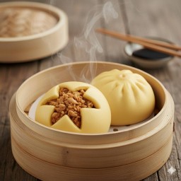 ซาลาเปาไส้ไก่สับ 1 ลูก