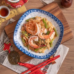 สุกี้เเห้งกุ้ง