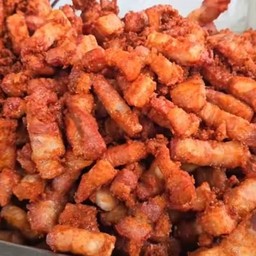 หมูสามชั้นทอดน้ำปลา (ขีดละ)