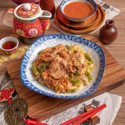 สุกี้เเห้งหมูหมัก