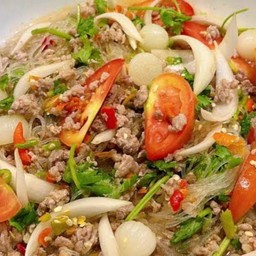 ยำวุ้นเส้น หมูสับ
