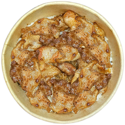 [อร่อยซ่ากับโค้ก] ข้าวหน้าหมูพริกไทยดำ (สามชั้น) +  โค้ก ออริจินัล (กระป๋อง)