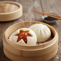 ซาลาเปาไส้ไก่บาร์บีคิว 2 ลูก