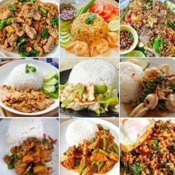 กะเพราหมูสับยืนหนึ่ง