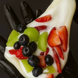 โมจิครีมชีสผลไม้สด&กรีกโยเกิร์ต บ้านน้องเจได