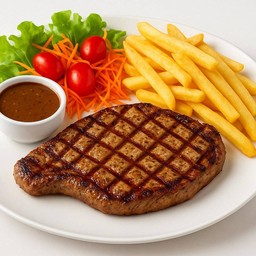 สเต็กหมูพริกไทยดำ Black Peppered Pork