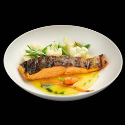 Salmon Steak in Orange-Butter Sauce