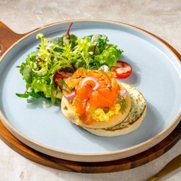 Smoked Salmon & Cream Cheese On Muffin