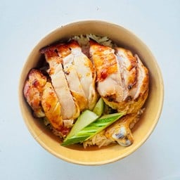 แนะนำ ข้าวมัน+น่องสะโพกไก่ย่าง [ ลดพิเศษ เฉพาะลูกค้า LINE MAN ]