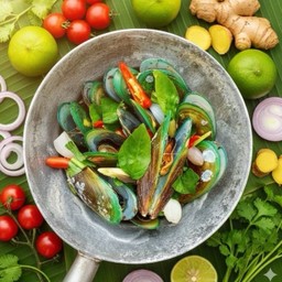 หอยแมงภู่อบ