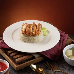 ข้าวมันไก่ทอด