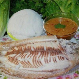 เมี่ยงปลาเผา กล้วยน้ำไท