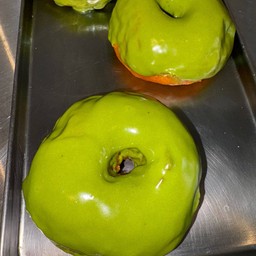 Matcha Raspberry Mochi Donut