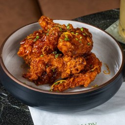 Mandarin Orange Glazed Fried Chicken Wings