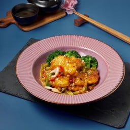 ปลาเก๋าผัดซอสXO