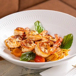 Spaghetti Arabiatta Garlic Prawn