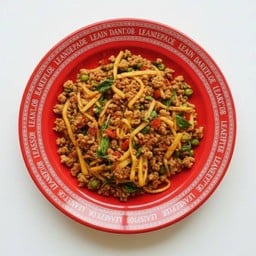 [S]กะเพราหมูสับใส่หน่อไม้อ่อน+ข้าวหอมมะลิ