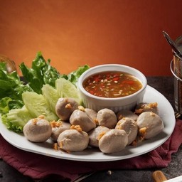 ลูกชิ้นเนื้อลวก