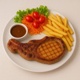 พอร์คชอร์พพริกไทยดำ Pork Chop