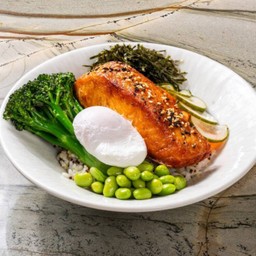 Miso & Honey Glazed Salmon Steak