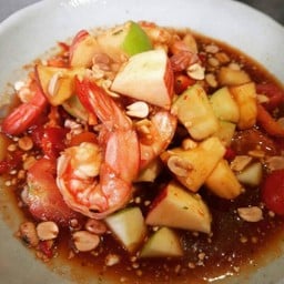 ตำแอปเปิ้ลกุ้งสุก