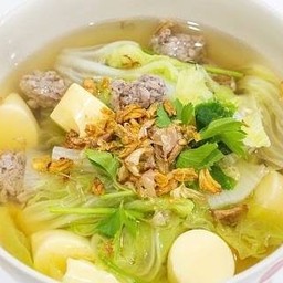 ต้มจืดผักกาดขาวเต้าหู้หมูสับ