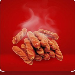 ไส้กรอกไก่รมควันหนังกรอบ