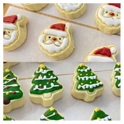 คริสต์มาสชีสทาร์ตผลไม้ 1 ชิ้น