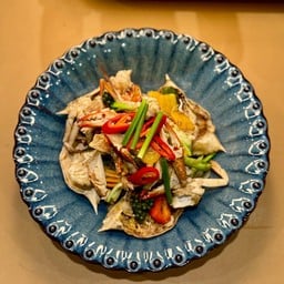 ปูม้าแกะ ผัดพริกไทยดำ