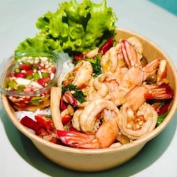 กระเพรา เต็มกล่อง หนองหอย